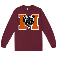Burgundy mercer bears Long Sleeve Tee - DesignPulse