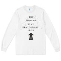 White the rapture is my retirement plan bible heaven jesus Long Sleeve Tee - PixelWave