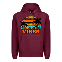 Burgundy Summer Vibes Premium Hoodie - Jasminsmagicworld