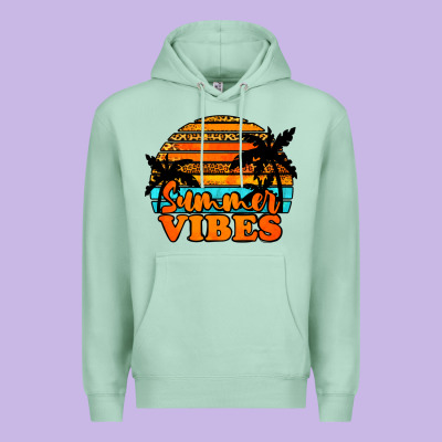 Summer Vibes Premium Hoodie Designed By Jasminsmagicworld