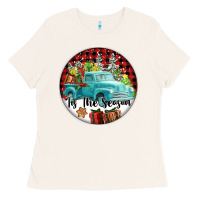 Bone Tis The Season Truck Ladies Tee - FaDigitalArtStudio
