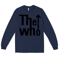 Navy the,who,the,who,collection Long Sleeve Tee - PixelWave