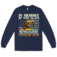 Navy Vietnam War Veterans US Memorial Day In The Memory Of 58479 38 Long Sleeve Tee - PixelWave