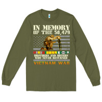 Army Green Vietnam War Veterans US Memorial Day In The Memory Of 58479 38 Long Sleeve Tee - PixelWave