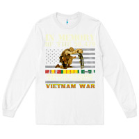 White Vietnam War Veterans US Memorial Day In The Memory Of 58479 38 Long Sleeve Tee - PixelWave