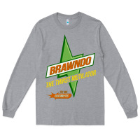 Heather Grey brawndo the thirst mutilator   idiocracy inspired active Long Sleeve Tee - PixelWave