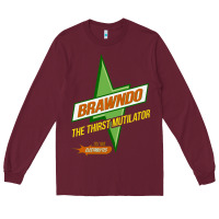 Burgundy brawndo the thirst mutilator   idiocracy inspired active Long Sleeve Tee - PixelWave