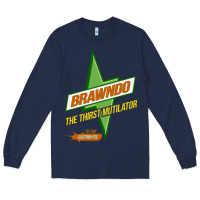 Navy brawndo the thirst mutilator   idiocracy inspired active Long Sleeve Tee - PixelWave