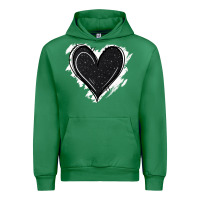Emerald black glitter heart Urban Hoodie - Jasminsmagicworld