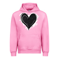Fuchsia Pink black glitter heart Urban Hoodie - Jasminsmagicworld