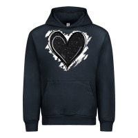 Navy black glitter heart Urban Hoodie - Jasminsmagicworld