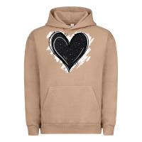 Pigment Burro black glitter heart Urban Hoodie - Jasminsmagicworld