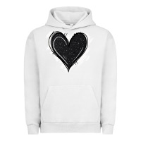 Pigment Lunar Rock black glitter heart Urban Hoodie - Jasminsmagicworld