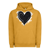 Pigment Peanut Butter black glitter heart Urban Hoodie - Jasminsmagicworld