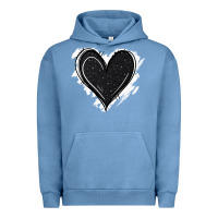 Pigment Pebble Blue black glitter heart Urban Hoodie - Jasminsmagicworld