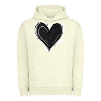 Pigment Pistachio black glitter heart Urban Hoodie - Jasminsmagicworld