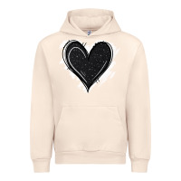 Sandshell black glitter heart Urban Hoodie - Jasminsmagicworld