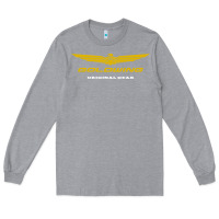 Heather Grey goldwing Long Sleeve Tee - PixelWave
