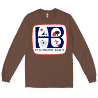 Chestnut Coat of arms of Huntington Beach Long Sleeve Tee - PixelWave