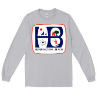 Moon Dust Coat of arms of Huntington Beach Long Sleeve Tee - PixelWave