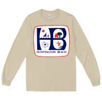 Mushroom Coat of arms of Huntington Beach Long Sleeve Tee - PixelWave