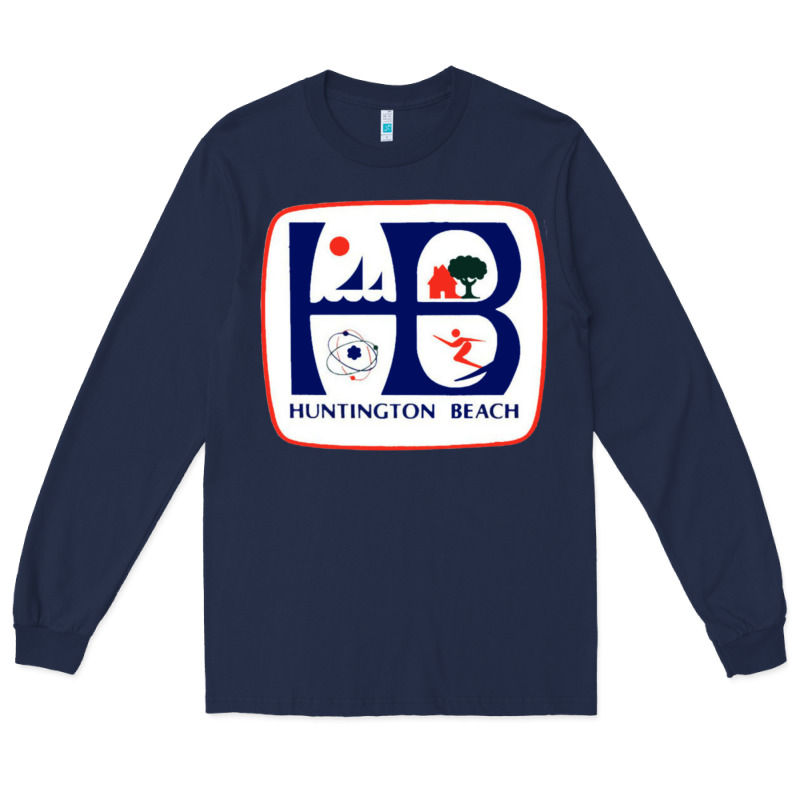Coat Of Arms Of Huntington Beach Long Sleeve Tee by PixelWave | Teevron