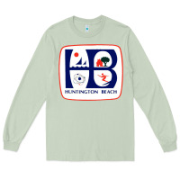Matcha Coat of arms of Huntington Beach Long Sleeve Tee - PixelWave