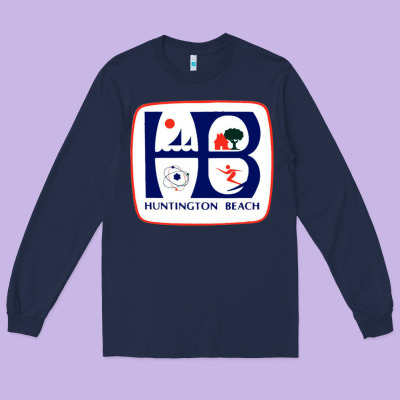 Coat Of Arms Of Huntington Beach Long Sleeve Tee Designed By Pixelwave