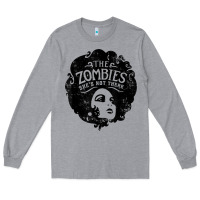 Heather Grey the zombies   she's not there t shirt Long Sleeve Tee - PixelWave
