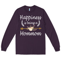 Plum happiness is being a mommom  cute mothers day gifts Long Sleeve Tee - PixelWave