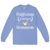 Colony Blue happiness is being a mommom  cute mothers day gifts Long Sleeve Tee - PixelWave