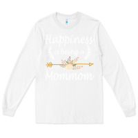 White happiness is being a mommom  cute mothers day gifts Long Sleeve Tee - PixelWave
