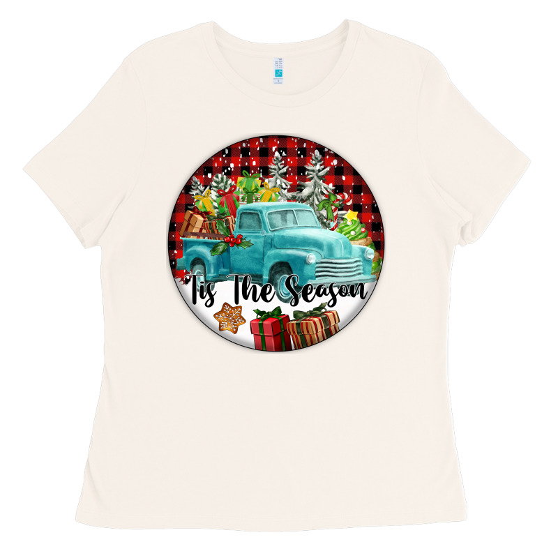 Tis The Season Truck Ladies Tee by FaDigitalArtStudio | Teevron