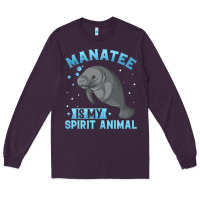 Plum manatee gifts Long Sleeve Tee - PixelWave