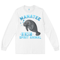 White manatee gifts Long Sleeve Tee - PixelWave