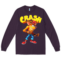 Plum crash bandicoot Long Sleeve Tee - PixelWave
