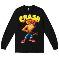 Black crash bandicoot Long Sleeve Tee - PixelWave