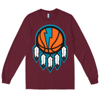 Burgundy OKC Thunder Dreamcatcher 1 Long Sleeve Tee - PixelWave