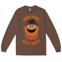 Chestnut chaos reigns keep it gritty Long Sleeve Tee - PixelWave