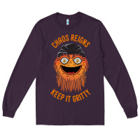 Plum chaos reigns keep it gritty Long Sleeve Tee - PixelWave