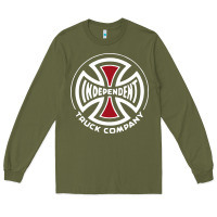 Army Green independent company cross skateboard Long Sleeve Tee - PixelWave