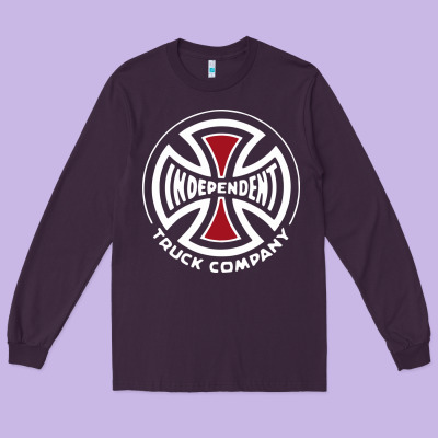 Independent Company Cross Skateboard Long Sleeve Tee Designed By Pixelwave
