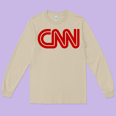 Cnn Media Company Long Sleeve Tee Designed By Pixelwave