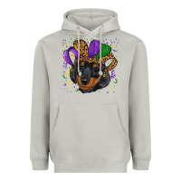 Moon Dust mardi gras hat dachshund puppy Heavyweight Hoodie - RanaPortraitStore