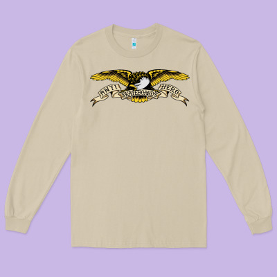 Anti Hero Skateboards Long Sleeve Tee Designed By Pixelwave