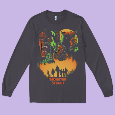 The Monster Squad Long Sleeve Tee Designed By Pixelwave