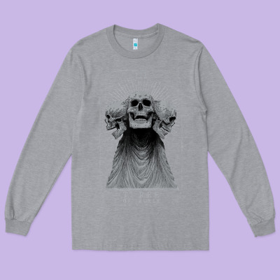 Hunt Showdown Anniversary Three Of Skulls Black T Shirt Long Sleeve Tee Designed By Pixelwave