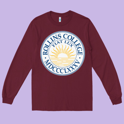 Rollins College Long Sleeve Tee Designed By Pixelwave