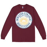 Burgundy rollins college Long Sleeve Tee - PixelWave