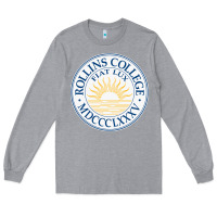 Heather Grey rollins college Long Sleeve Tee - PixelWave